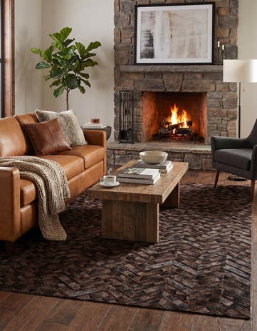 4' 11 x 7' 11 Cowhide - Patchwork Rug