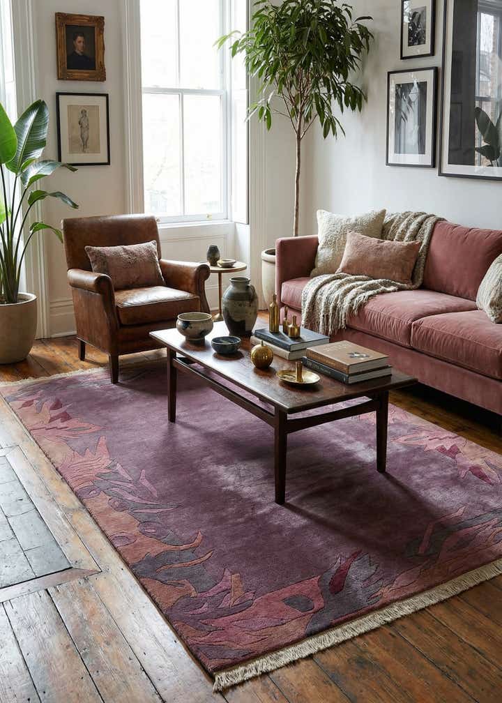 6' 7 x 9' 10 Hand Knotted Tibet Wool Rug