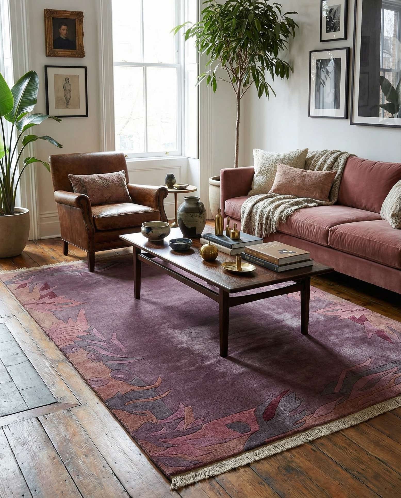 6' 7 x 9' 10 Hand Knotted Tibet Wool Rug