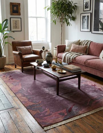6' 7 x 9' 10 Hand Knotted Tibet Wool Rug