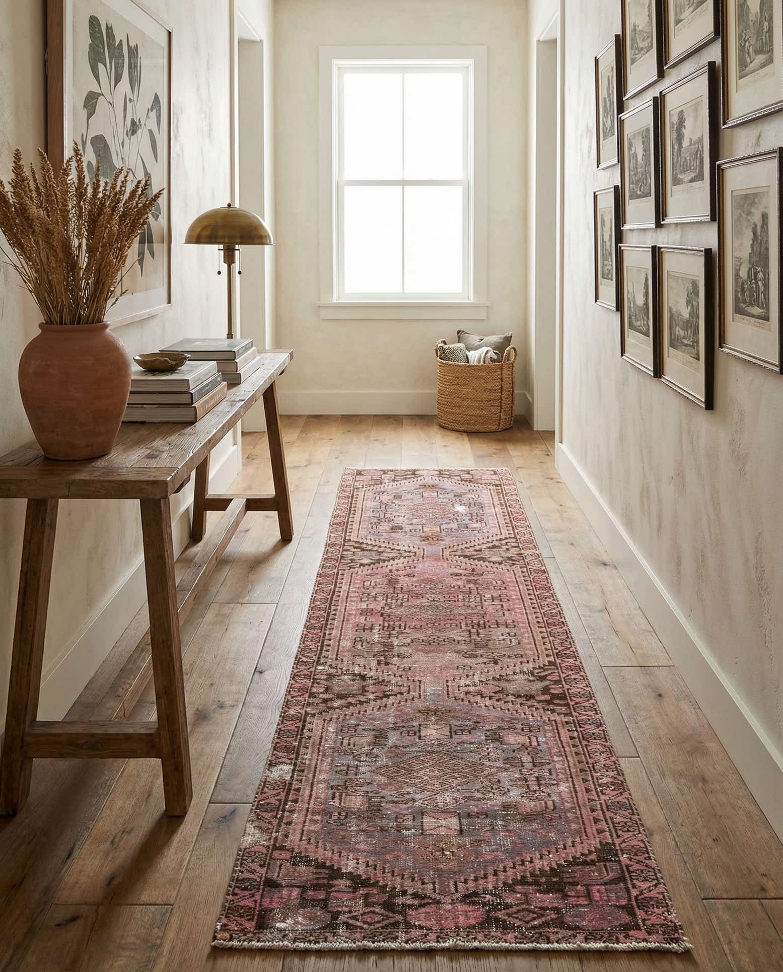 2' 5 x 9' 4 Hand Knotted Ultra Vintage Persian Wool Runner Rug