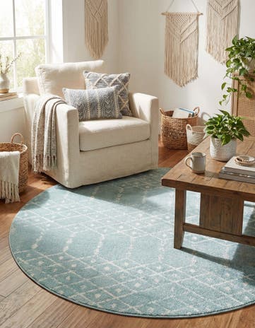 6' 1 x 6' 1 Paxon Trellis Round Rug