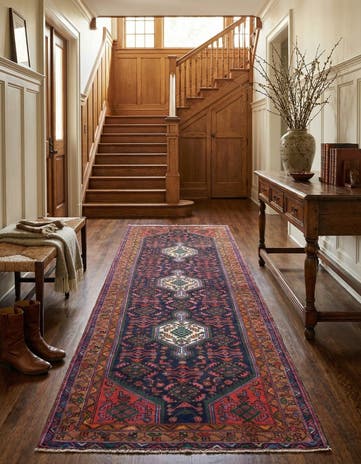 3' 4 x 9' 8 Hamedan Runner Rug