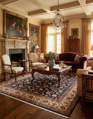 9' 9 x 12' 9 Mashad Wool Rug