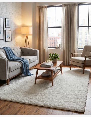 5' 3 x 8' Zermatt Shag Rug