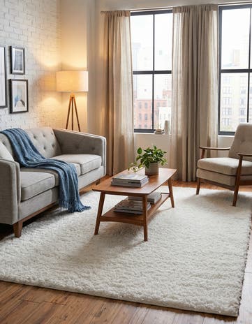 5' 3 x 8' Zermatt Shag Rug