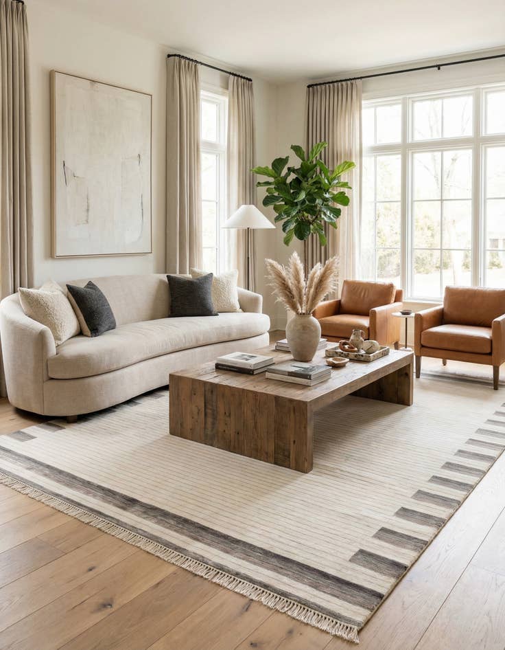 Detail image of 8' 1 x 11' 5  Hand Knotted Darya Wool Rug