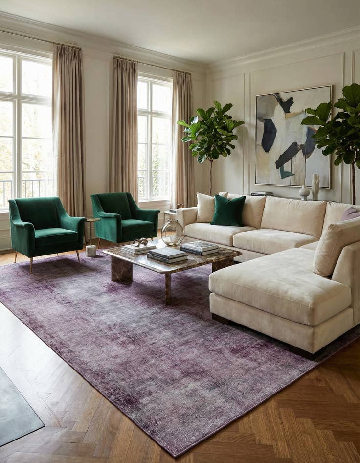 Detail image of 9' 9 x 13' 2  Hand Knotted Ultra Vintage Persian Wool Rug