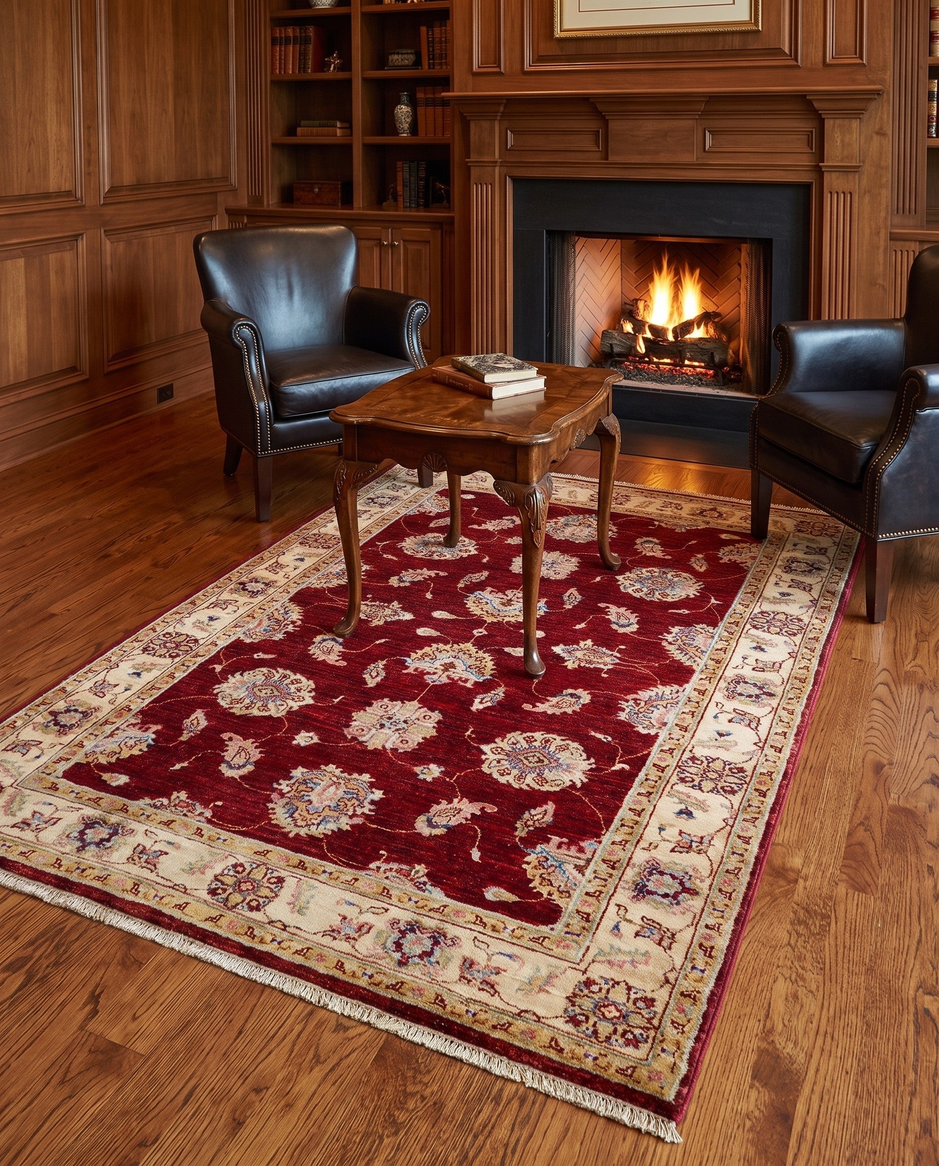 4' 1 x 6' Hand Knotted Ariana Ziegler Rug