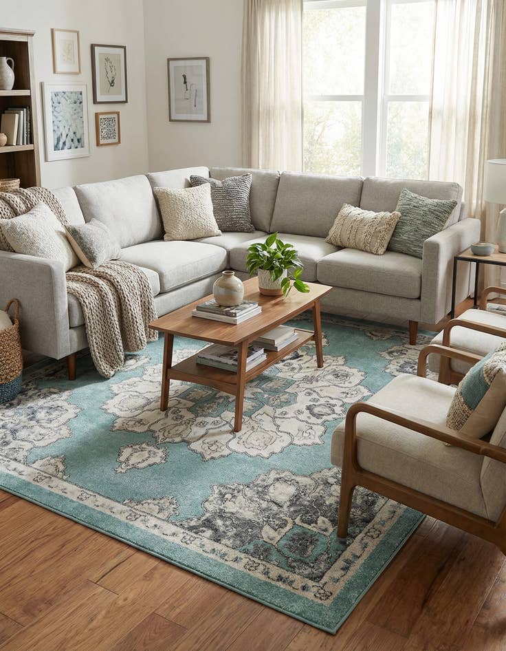 Detail image of  7' 10 x 7' 10 Parker Square Rug