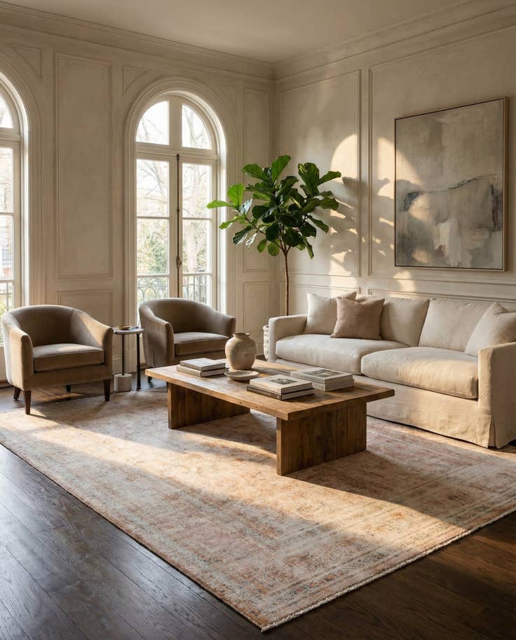 Detail image of 6' 4 x 9' 2 Hand Knotted Ultra Vintage Persian Wool Rug