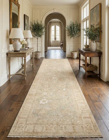 3' 8 x 13' 5 Hand Knotted Ziegler Rug