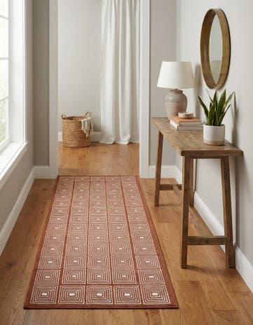 Dusty Pink Aakaar Runner Rug