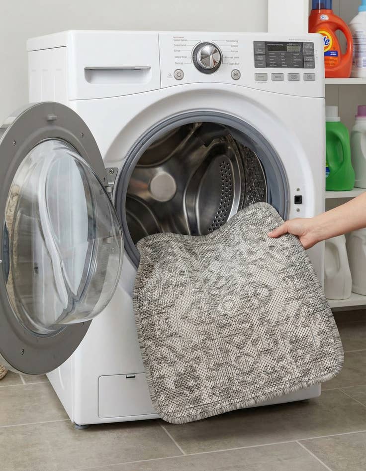 Detail image of 1' 4 x 1' 4  Washable Jill Zarin Dubai Indoor / Outdoor Sample Rug