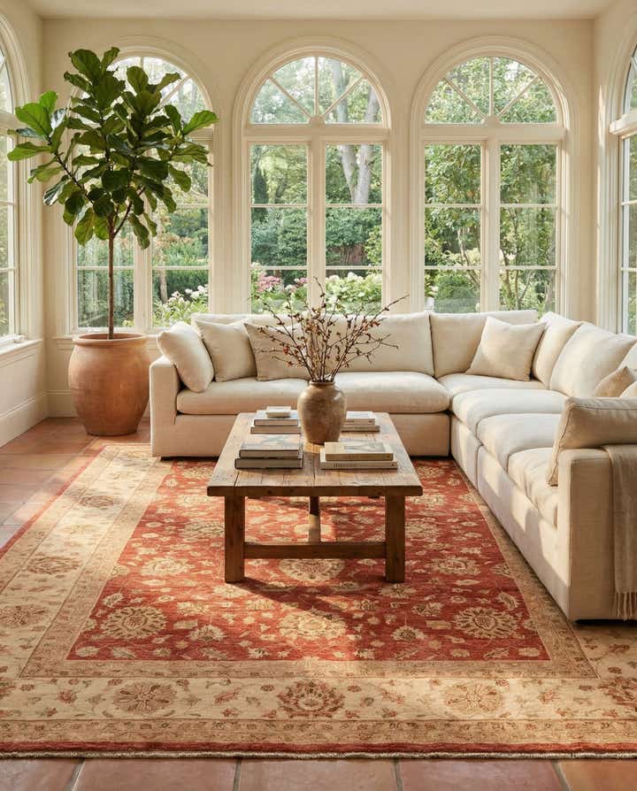 8' 2 x 11' Hand Knotted Peshawar Ziegler Rug