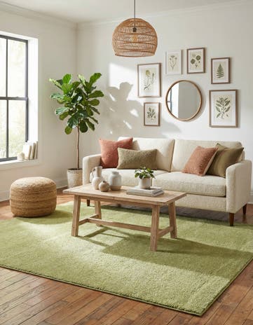 8' x 10' Solid Frieze Rug