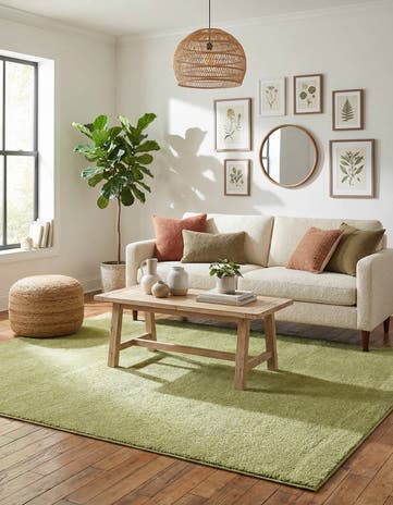 8' x 10' Solid Frieze Rug