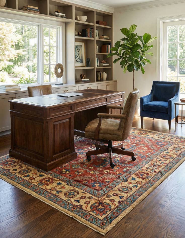 Detail image of 6' x 8' Serapi Wool Rug