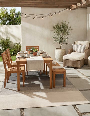 4' x 6' Easy-Clean Vista Breeze Indoor / Outdoor Rug