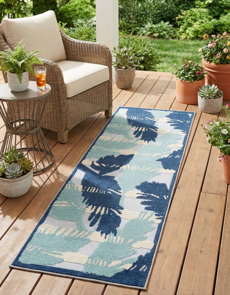 Detail image of  2' x 6'  Washable Aruba Indoor / Outdoor Runner Rug
