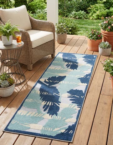 2' x 6' Easy-Clean Aruba Indoor / Outdoor Runner Rug
