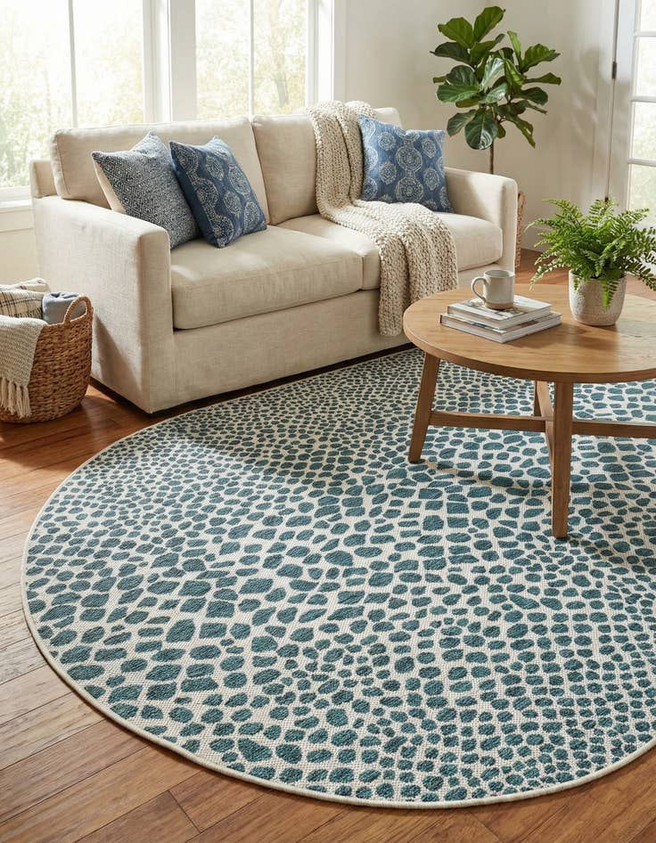 Detail image of 5' 3 x 8'  Washable Jill Zarin Cape Town Indoor / Outdoor Oval Rug