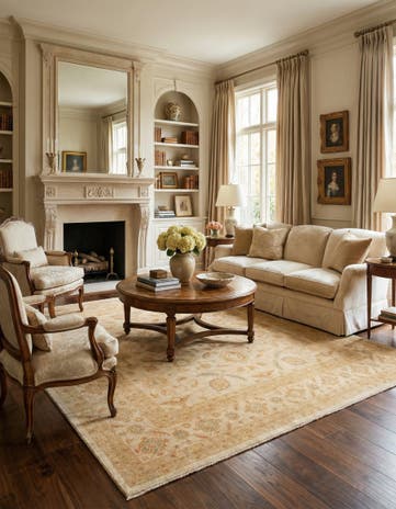 9' 7 x 9' 9 Kaizar Wool Square Rug