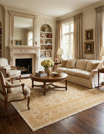 9' 7 x 9' 9 Kaizar Wool Square Rug