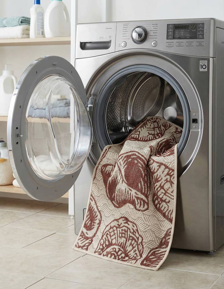 Detail image of  2' x 3'  Washable Coastal Indoor / Outdoor Rug