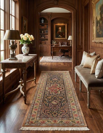 1' 8 x 4' 11 Ghom Runner Rug