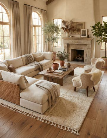 7' 1 x 10' 3 Hand Knotted Moroccan Wool Rug