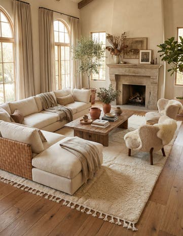 7' 1 x 10' 3 Hand Knotted Moroccan Wool Rug