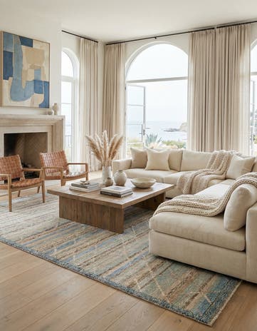 9' 6 x 11' 9 Hand Knotted Beni Marok Rug