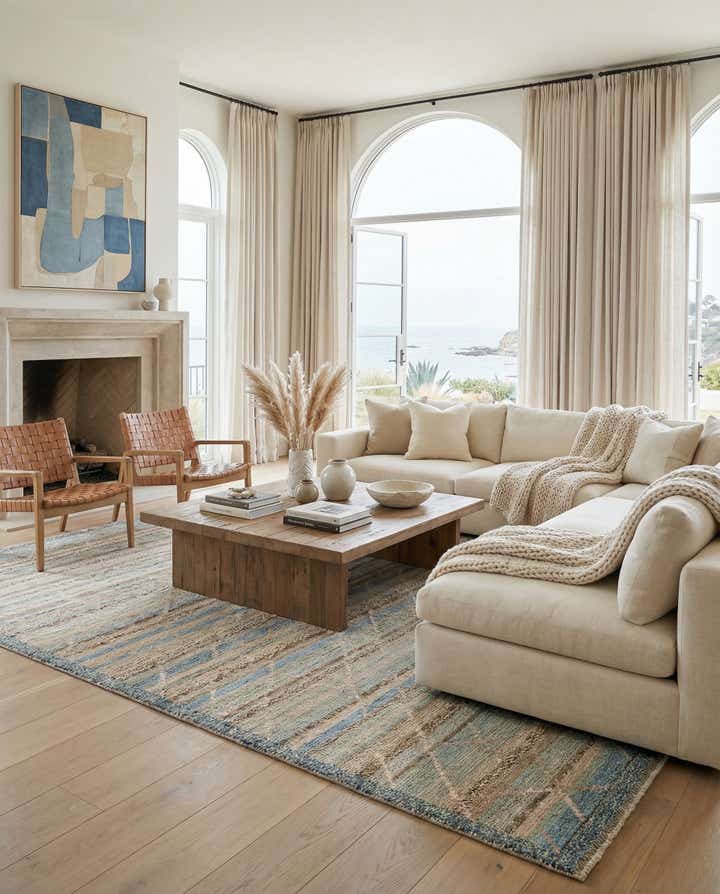 9' 6 x 11' 9 Hand Knotted Beni Marok Rug