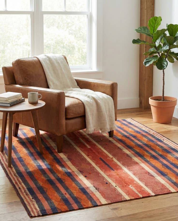 Detail image of 4' 9 x 5' 3 Jajim Square Rug