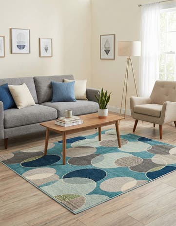 4' x 6' Washable Theia Rug