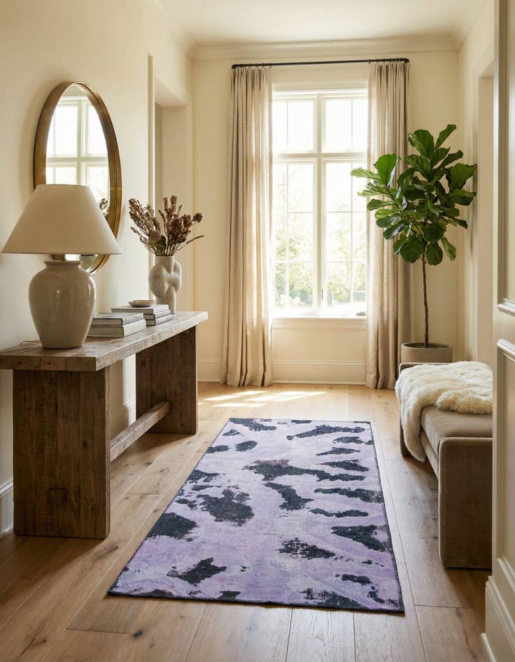 Detail image of 3' 2 x 7'  Hand Knotted Ultra Vintage Persian Wool Runner Rug