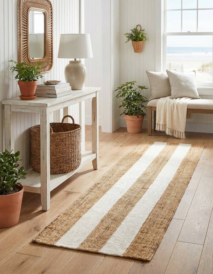 Detail image of 2' x 8'  Hand Woven Jill Zarin Hamptons Runner Rug