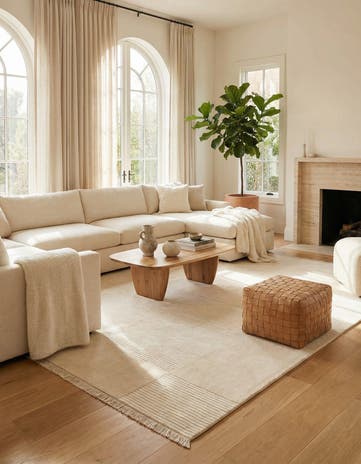 7' 9 x 9' 10 Hand Knotted Darya Wool Rug