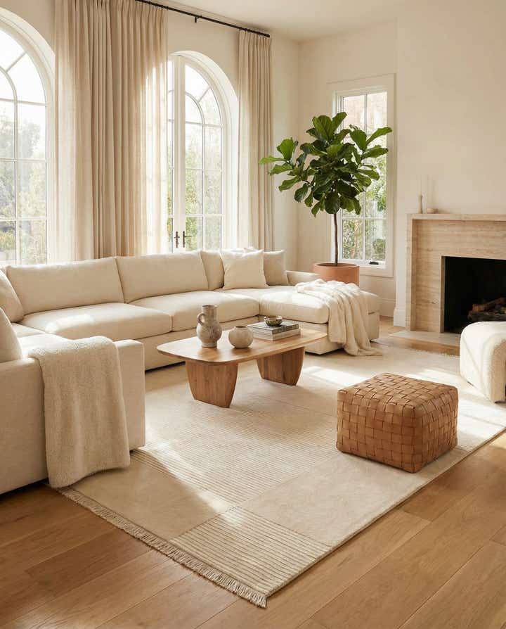 7' 9 x 9' 10 Hand Knotted Darya Wool Rug