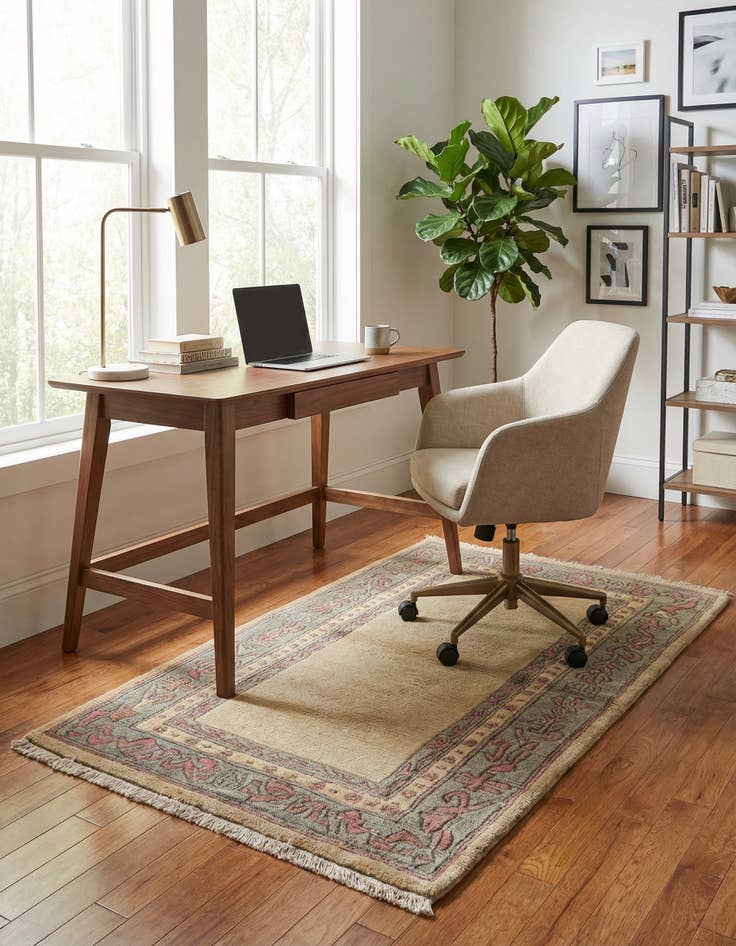 Detail image of  2' 7 x 4' 4  Hand Knotted Nepal Wool Rug