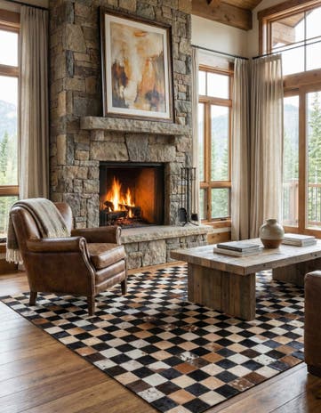 5' x 7' 10 Cowhide Rug