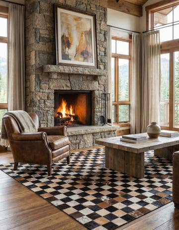 5' x 7' 10 Cowhide Rug