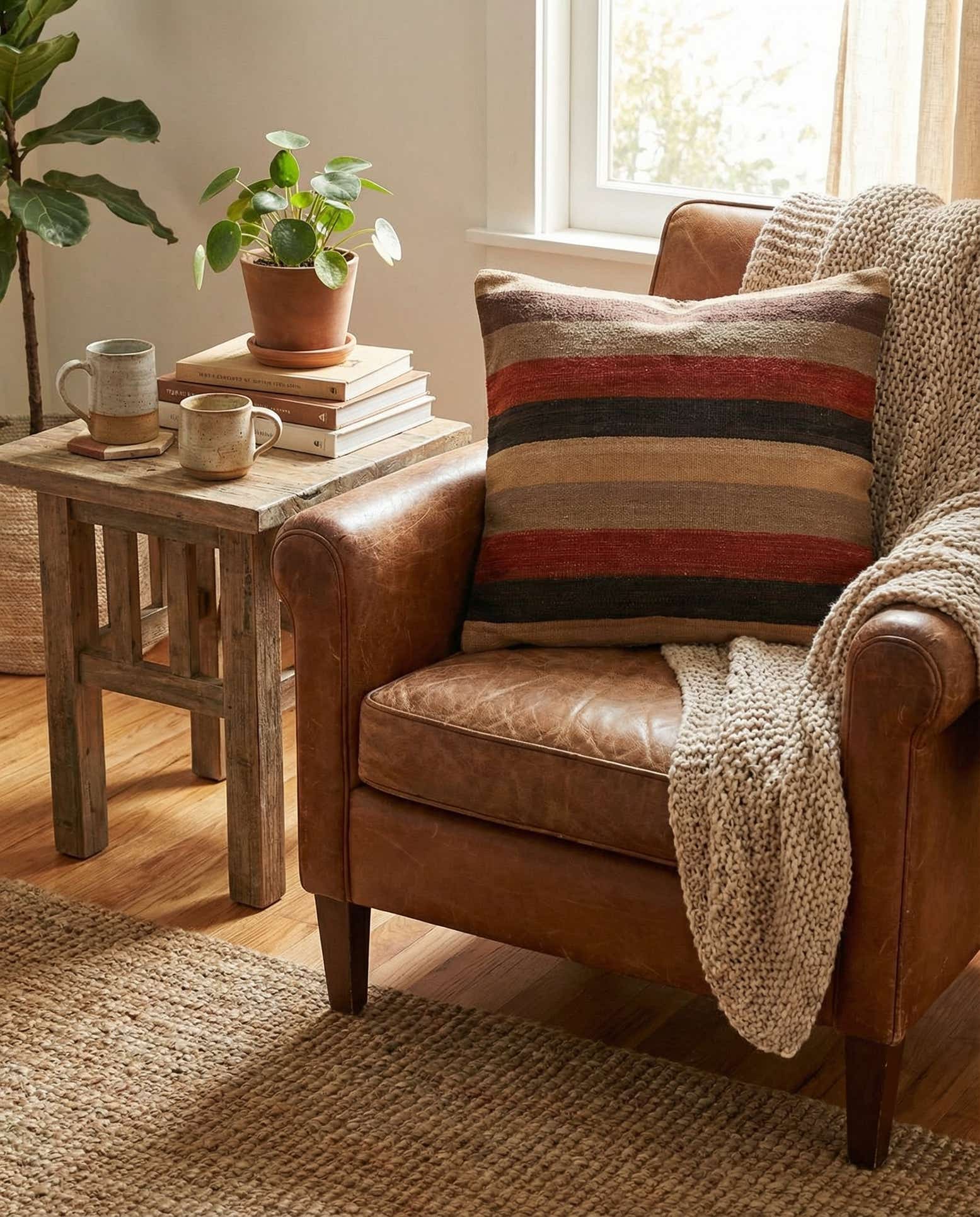 2' 5 x 2' 5 Hand Woven Pillow Wool Square Rug