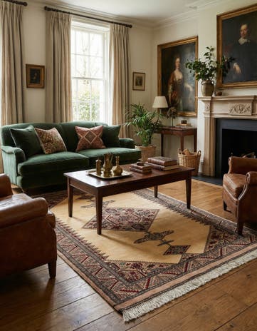 4' 2 x 6' 4 Hand Knotted Bokhara Oriental Wool Rug