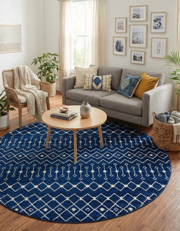 10' x 10' Moroccan Trellis Round Rug