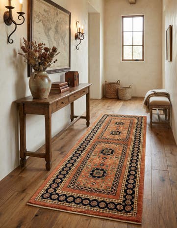 2' 8 x 6' 11 Luribaft Wool Runner Rug