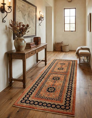 2' 8 x 6' 11 Luribaft Wool Runner Rug