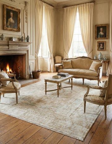 9' 4 x 11' 10 Vintage Royal Wool Rug