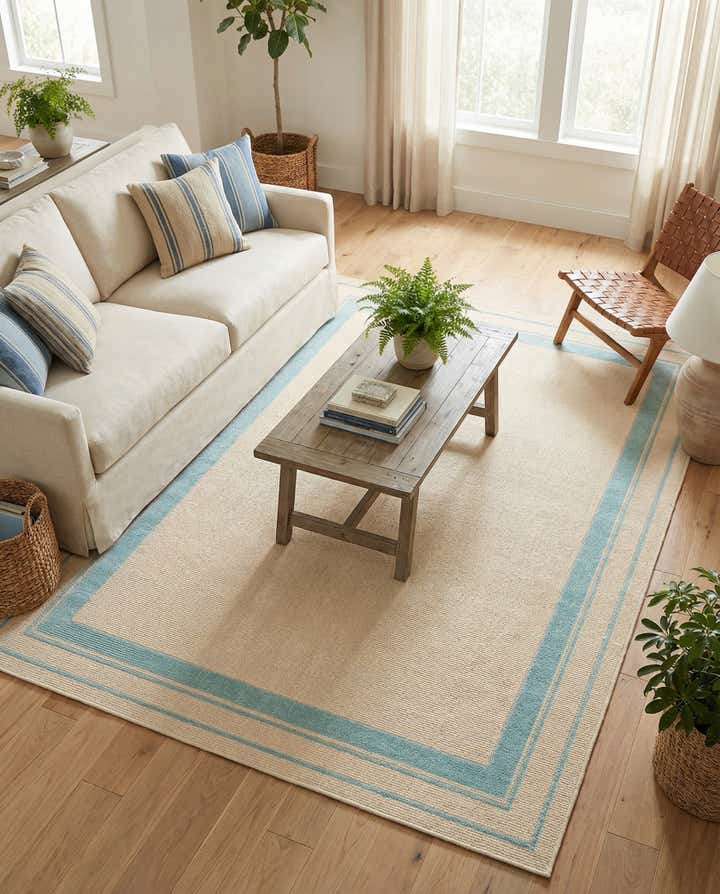 5' 3 x 7' 7 Easy-Clean Indoor / Outdoor Rug